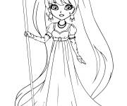 Coloriage Reine aux beaux yeux