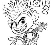 Coloriage Reine Barb de Troll