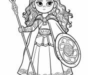 Coloriage Reine Boudica de dessin anim&eacute;