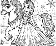 Coloriage Reine des neiges