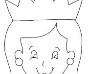 Coloriage et dessins gratuit Reine dessin&eacute;e par un enfant à imprimer