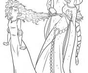 Coloriage Reine du film de Disney