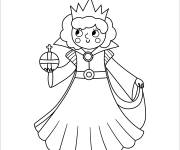 Coloriage Reine en &eacute;moji