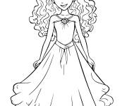 Coloriage Reine en portrait