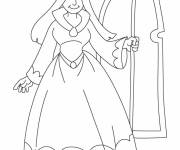 Coloriage Reine en vecteur