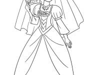 Coloriage Reine Glamour