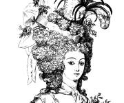 Coloriage Reine Marie-Antoinette