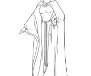 Coloriage Reine m&eacute;chante