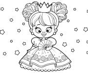 Coloriage Reine parmi les &eacute;toiles