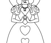 Coloriage Reine timide