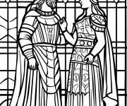 Coloriage Reine viral