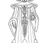 Coloriage Robe de la reine