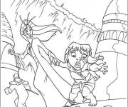 Coloriage Sc&egrave;ne de La reine d'Atlantide