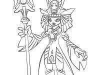 Coloriage Skylanders Trap Team Reine Dor&eacute;e