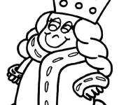 Coloriage Toute petite reine