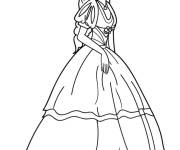 Coloriage Une adorable illustration d'une reine