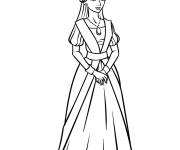 Coloriage Une calme reine