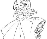 Coloriage Une petite reine douce