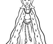 Coloriage Une reine du monde des contes