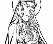 Coloriage Une reine gothique