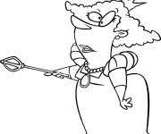 Coloriage Une reine hilarante