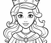 Coloriage Une reine royale et majestueuse