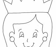 Coloriage Visage d'une reine