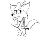 Coloriage et dessins gratuit Chibi Robin des Bois à imprimer