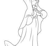 Coloriage et dessins gratuit Dame Marianne de Robin de Bois à imprimer