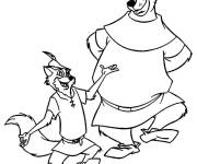 Coloriage L'amiti&eacute; de Robin des Bois