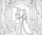 Coloriage L'amour naisant de Robin Hood