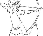 Coloriage L'archer Robin des Bois