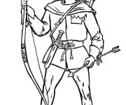 Coloriage L'h&eacute;ro&iuml;sme de Robin des Bois