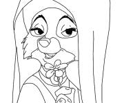 Coloriage et dessins gratuit La belle Lady Marian de Robin des Bois à imprimer