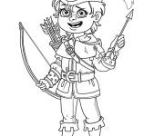 Coloriage Le jeune Robin des Bois