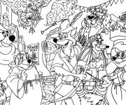 Coloriage Page de Robin des Bois