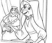 Coloriage Personnage Lady Marian et Lady Clack