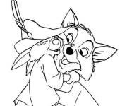 Coloriage et dessins gratuit Petit Skippy et Robin des Bois de bande anim&eacute;e à imprimer