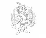 Coloriage Renard Robin de Bois Disney