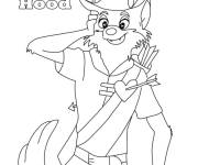 Coloriage Robin des bois a une id&eacute;e