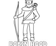 Coloriage et dessins gratuit Robin des bois barbue à imprimer