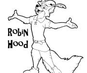 Coloriage Robin des Bois confiant