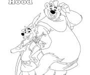 Coloriage Robin des Bois et le petit John