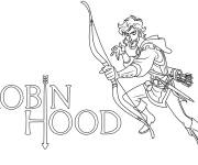 Coloriage Robin des Bois facile
