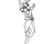 Coloriage et dessins gratuit Robin des Bois facilement dessin&eacute; à imprimer