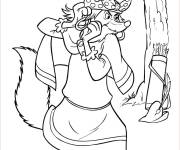 Coloriage Robin des Bois pour maternelle petite section