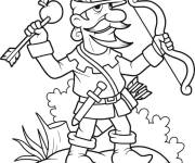 Coloriage Robin des Bois style cartoon