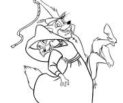 Coloriage Robin Hood et Lady Marian en s'amusant