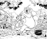 Coloriage Scene de cartoon Robin des Bois