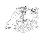 Coloriage et dessins gratuit Sc&egrave;ne dr&ocirc;le de Robin des Bois à imprimer